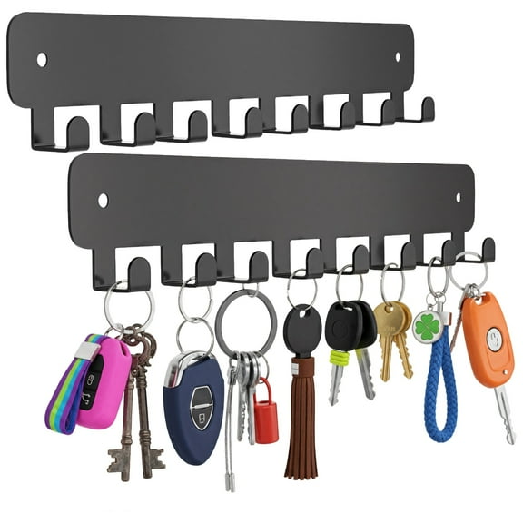 2PCS Iron Key Storage Rack Hook, Wall Mounted Multi-Purpose Utility Organizer, Heavy Duty Metal Hanger for Entryway, Kitchen, Home Organization