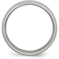 thumbnail image 3 of Chisel Titanium Polished 6.2mm Half Round Band - Ring Size 6.0, 3 of 8