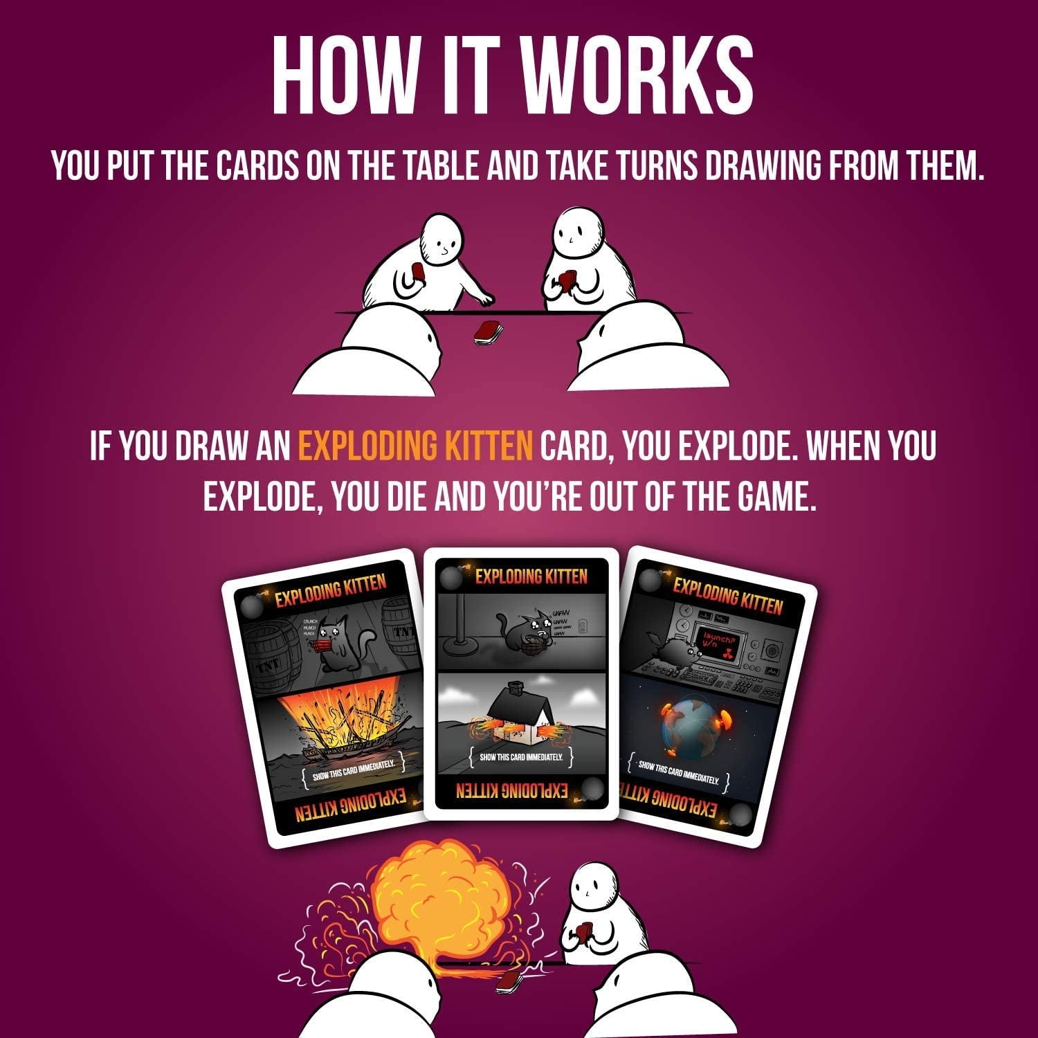 Juego De Cartas Exploding Kittens Paquete De Fiesta Para Hasta Jugadores Juegos De