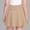 Khaki, variant on Cethrio Girls Pleated Skirts, Activewear Summer Casual Elastic Waist Mini Skirts Pink Size 10-12