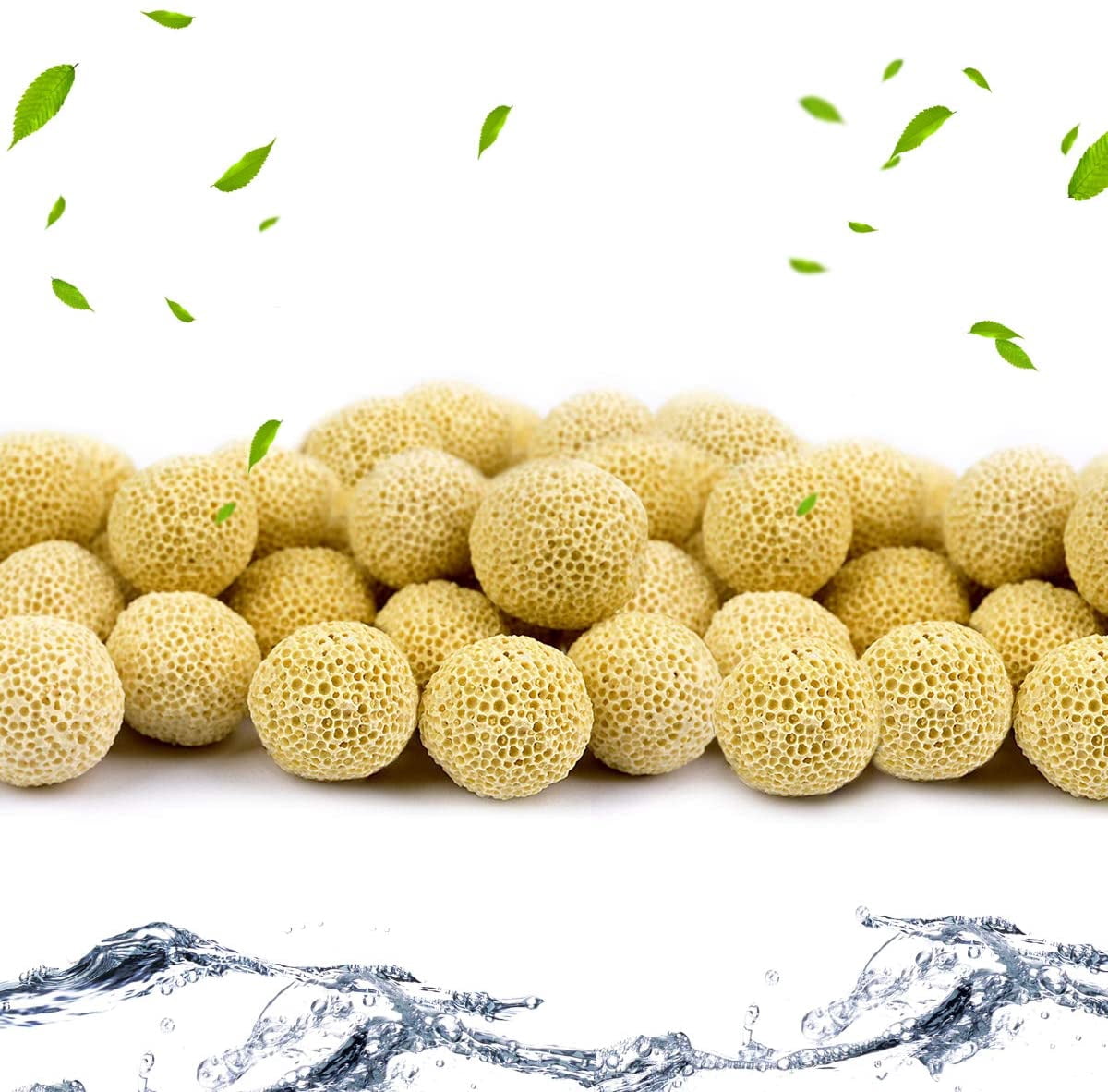 SHAR Bio Ceramic Filtration Rings for All Types of Aquariums and Ponds Stabilize Water pH (420g Bacteria Ball)