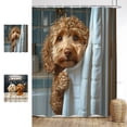 thumbnail image 7 of JHyouerji Shower Curtain,Waterproof Decor Curtain,24x70 Inch Rustic Bath Curtain with Hooks for Bathroom Hotel, 7 of 7
