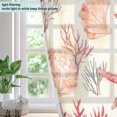 thumbnail image 4 of Yayeee Window Curtains Set of 2 for Living Room Light Filtering 63"x42", Beige Starfish, 4 of 7