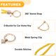 thumbnail image 5 of Ofertas Únicas 1 Juego Llavero Universal para Auto y Hogar para Mujeres y Hombres con Anillo de Cuero Microfibra Color Amarillo Dorado, 5 of 7