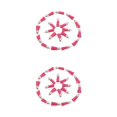 thumbnail image 3 of Transemion 100pack/lot Pompon pour Porte-Clés Accessoires Franges Tendance Détail Large Rose Rouge-Argent 2Set, 3 of 6
