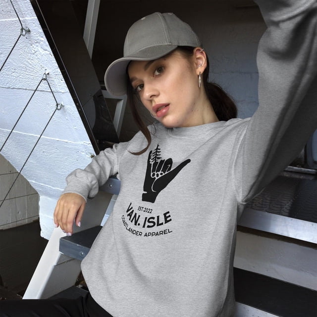 Hang Loose - Boom Shaka Laka - Van Isle Surfer Design - Unisex Sweatshirt