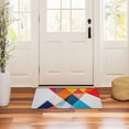 thumbnail image 3 of Yayeee Doormat for Indoor Entrance 32" x 20" Non Slippery Floor Rug, Colorful Triangles, 3 of 8