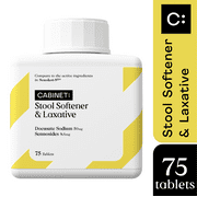Cabinet Constipation Relief, Stool Softener and Laxative Tablets, 75 Ct
