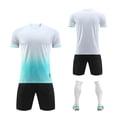 thumbnail image 4 of WhouRiu Boys Summer Athletic Outfits Short Sleeve Tees And Shorts Sets Kids Sports Training Clothes, 4 of 4