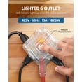 thumbnail image 2 of Carrete de cable de extensión DEWENWILS, 15 m, retráctil, 6 salidas, 13 A, 2 of 7