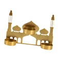 thumbnail image 4 of ORA de CANDADOR de CANDADOR ARABIANO REGALO de CUMPLEAÑOS de CUMPLEATY Decoración del hogar Castillo Golden Castle Stand Metal Candlestick para, 4 of 8
