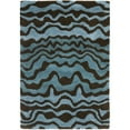 thumbnail image 6 of SAFAVIEH Soho Asa Geometric Wool Area Rug, Blue/Brown, 6' x 6' Round, 6 of 7