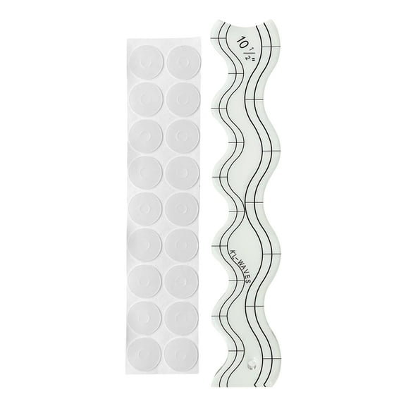 1/4In Acrylic Quilting Rulers Quilting Templates Double Side Waved Quilting Rulers Templates For Sewing Patchwork