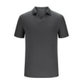 thumbnail image 1 of pstuiky camisetas para hombre, Blusa informal de manga corta con cuello en V, transpirable y abotonada para hombre camisas casuales para hombre xxxl, 1 of 4