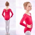 thumbnail image 4 of Agkizg Long Sleeve Leotards for Girls Gymnastics Kids Toddler Tumbling Outfits, Sizes 2-15 Years, 4 of 5