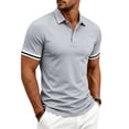 thumbnail image 4 of Guluxicc Men's Henley T Shirts Button Classic Fit Short Sleeve Everyday Wear Shirts Summer Casual Outfits, 4 of 8