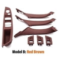 thumbnail image 1 of Cubierta de manija de puerta interior de coche, color beige y negro, de carbono, para BMW Serie 5 F10 F11 F18 2009-2017, volante a la izquierda, s202412246378, 1 of 5