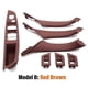 thumbnail image 1 of Cubierta de manija de puerta interior de coche, color beige y negro, de carbono, para BMW Serie 5 F10 F11 F18 2009-2017, volante a la izquierda, s202412246378, 1 of 5