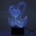 thumbnail image 3 of Lámpara de noche colorida USB 3D, luz LED de regalo con Control táctil para decoración de boda y habitación, 3 of 8