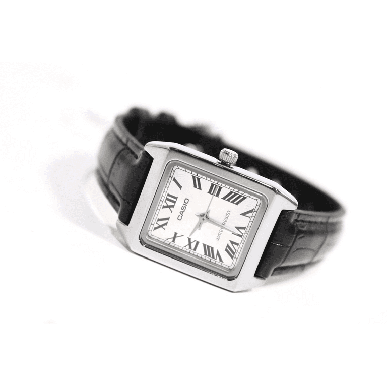 Amazon.com: Casio LTP-V007L-7B1 Women's Rectangular Leather