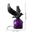 thumbnail image 6 of Halloween Gothic Dark Crow Desk Lamp, Vintage Black Bird Table Lamp with Spooky Silhouette Base, Mood Lighting Fixture for Nightstand, Office, Themed Party, Ghost House Atmosphere Decor, B, 6 of 7