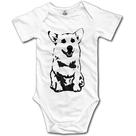 

CHYY Newborn s Cute Little Corgi Puppy Organic Baby Onesie Romper