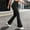 Black, variant on Swuxness Women Yoga Leggings Long Pants Solid Color Sports Elastic Slight Flare Leg Wear