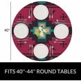 thumbnail image 2 of Ethnic Round Tablecloth Southwest American Native Indian Aztec Waterproof Oil-Proof Table Cover Table Cloth for Indoor Dining, Outdoor Picnic Parties, Camping,Fits for Table 40-44" Inches, 2 of 6