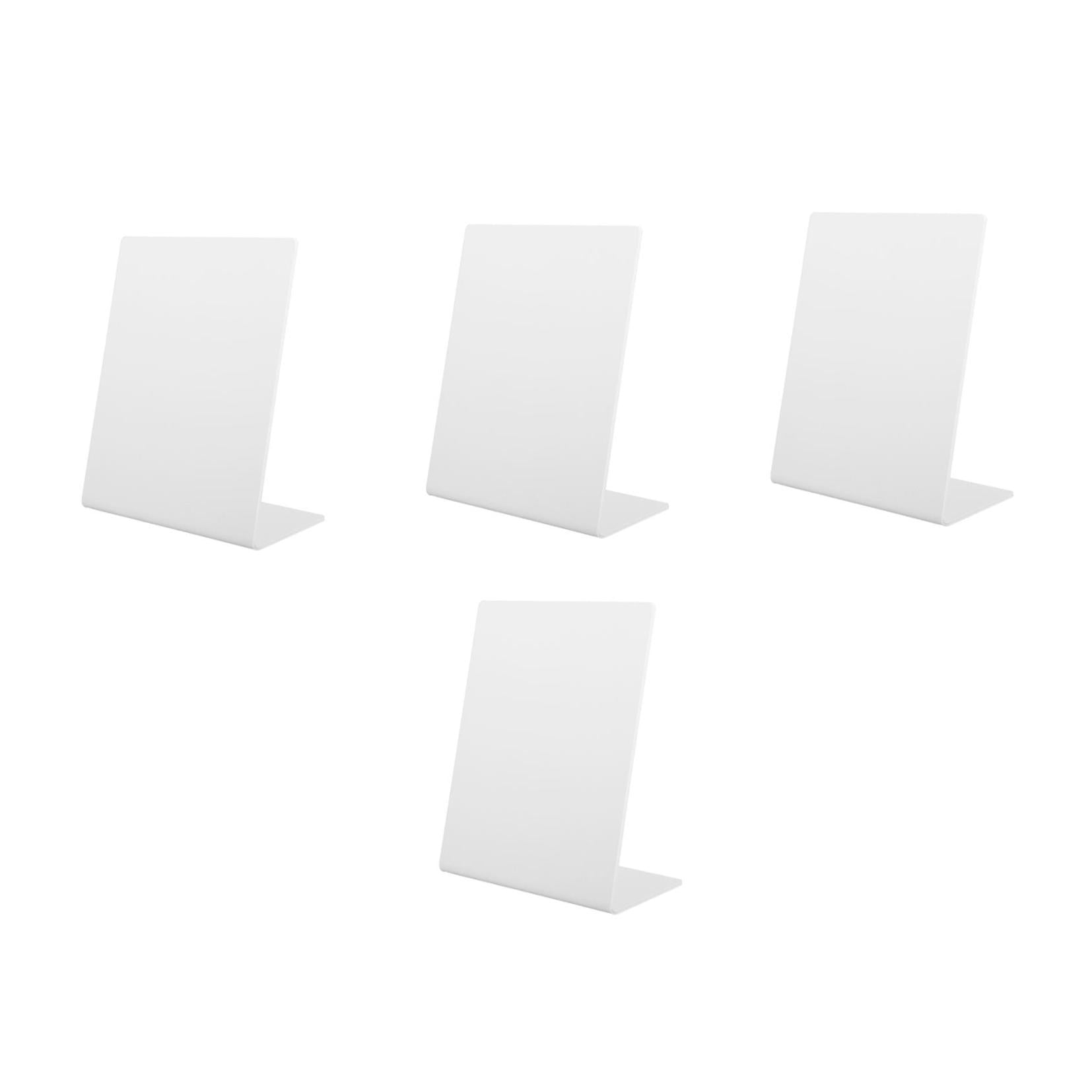 GOOHOCHY WORGEOUS 4pcs Blank Card Display Plastic Stand for Cards Tags Holders