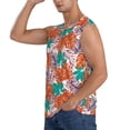 thumbnail image 3 of Goofa Hawaiian Style Printed Men's Sleeveless T-Shirt - Athletic Gym Workout Tank Top for Men - Moisture-Wicking, UPF 30+ Quick-Dry Muscle Tee-X-Large, 3 of 8