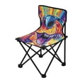 thumbnail image 2 of BZSMCE Camping Chairs Modern Rad Rex Pattern Folding chair, 2 of 8