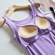 thumbnail image 5 of Camiseta sin costuras tipo bralette para mujer: copas incorporadas, diseño sin costuras, ligera para el uso diario., 5 of 8