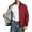 Red, variant on Jackets Regular Fit Baseball Bomber Jacket Stand Collar Long Sleeve Solid Color with Zip up Windproof Casual Lightweight Outerwear for Casual Outings (Black S)
