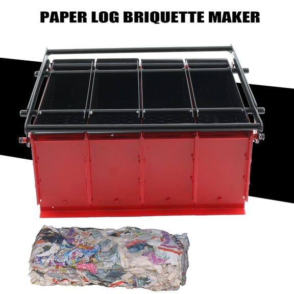 NICCOO Paper Log Briquette Maker Heavy Duty Fire Brick Press Eco Wood Burning Fuel Iron