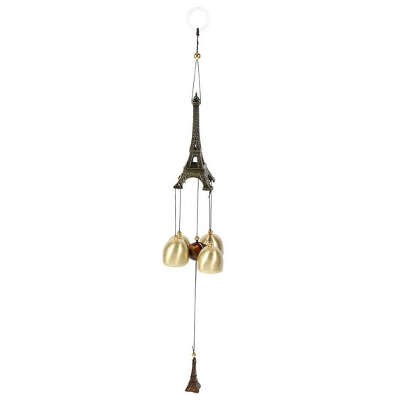 ZOUSSIQI Vintage Tower Decorative Windchime Church Bells Wind Chimes Door Window Hanging Decoration JU316-79183