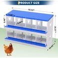 thumbnail image 6 of M optimized Chicken Nesting Box, 8 Compartments Galvanized Steel Metal Chicken Laying Box with Roll Out Egg Collection, Wall Mount Hen Roosting Boxes, 6 of 8