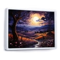 thumbnail image 2 of Designart "Countryside Nightfall Collage Landscape V" Landscapes Floater Framed Canvas Art Print, 2 of 7