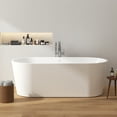 thumbnail image 2 of FerdY Shangri-La 67"x32" Freestanding Acrylic Soaking Oval Bathtub. Ferdy-02522-1700-BN, 2 of 8