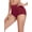 A-Wine Red, variant on RELLECIGA Women's Swimwear High Waisted Ruched Bikini Bottom