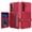 Red, variant on TECH CIRCLE for Samsung Galaxy A52 5G (6.5", 2021) Shockproof Case with Flip Wallet (Magnetic Closure), 4 Card Slots, Compatible with Magnetic Car Mount, Drop Proof Protective Slim Case, Rosegold
