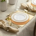 thumbnail image 3 of Decorline Beaded Collection White & Gold 7.5" Plstic Salad /Desert Plates, Elegant Design Tableware, Perfect for All Occasions : 120-Plates, 3 of 5