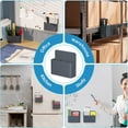 thumbnail image 6 of ZGDong Magnetic Pen Holder 2 Pack - Black Dry Erase Marker Organizer for Whiteboard Fridge Locker, Classroom Desk Accessories with Strong Magnet (4.5"x4.9"x1.57"), 6 of 6