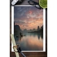 thumbnail image 3 of Guangxi Zhuang, China, Lijiang River (9x12 Wall Art Print, Home Decor), 3 of 3