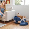 thumbnail image 2 of PawHut Stainless Steel Cat Litter Box, High Sided Cat Litter Box with Scoop, 2 of 10