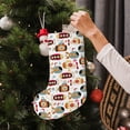 thumbnail image 5 of Wukai Submarines Print Christmas Stockings 18" Christmas Stocking Snowman Burlap Plaid Xmas Stocking Holiday Christmas Decoration Gifts for Family Kids, 5 of 7