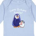 thumbnail image 4 of Inktastic Happy Birthday, Auntie- Cute Penguins Boys or Girls Long Sleeve Baby Bodysuit, 4 of 5