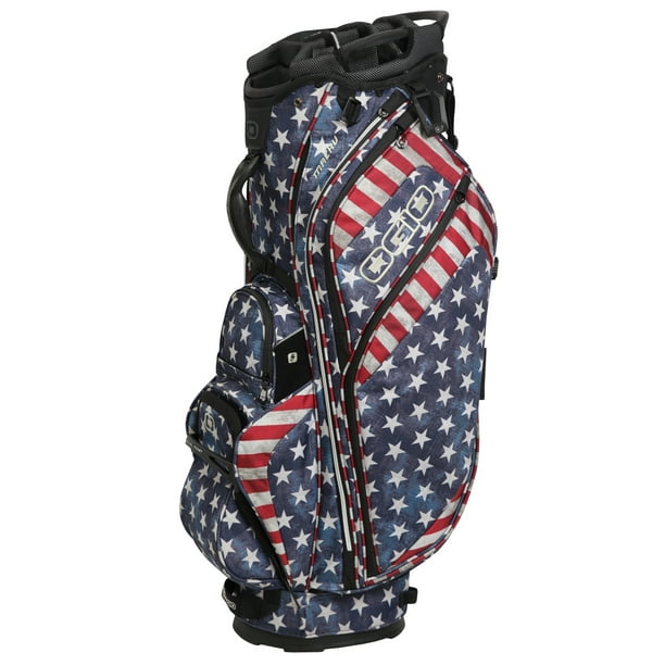 OGIO MACHU CART GOLF BAG MENS NEW STARS & STRIPES 16 WAY TOP w/ 9