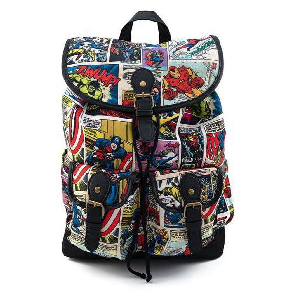 Buy MINISO Marvel Comics Backpack Superhero Printed Lightweight Bag for  School Travel at Amazon.in