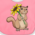 thumbnail image 4 of Inktastic Cute Chipmunk with Sunflower Boys or Girls Baby Bib, 4 of 4