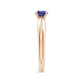 thumbnail image 3 of Angara Natural 0.5 Ct. Tanzanite Solitaire Ring in 14K Rose Gold for Women (Ring Size: 11.5), 3 of 9